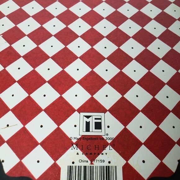 Vintage Mary Engelbreit 2000 Black Cherries Hat Box Decor - Picture 4 of 7